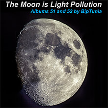 THE MOON IS LIGHT POLLUTION album cover and listen link